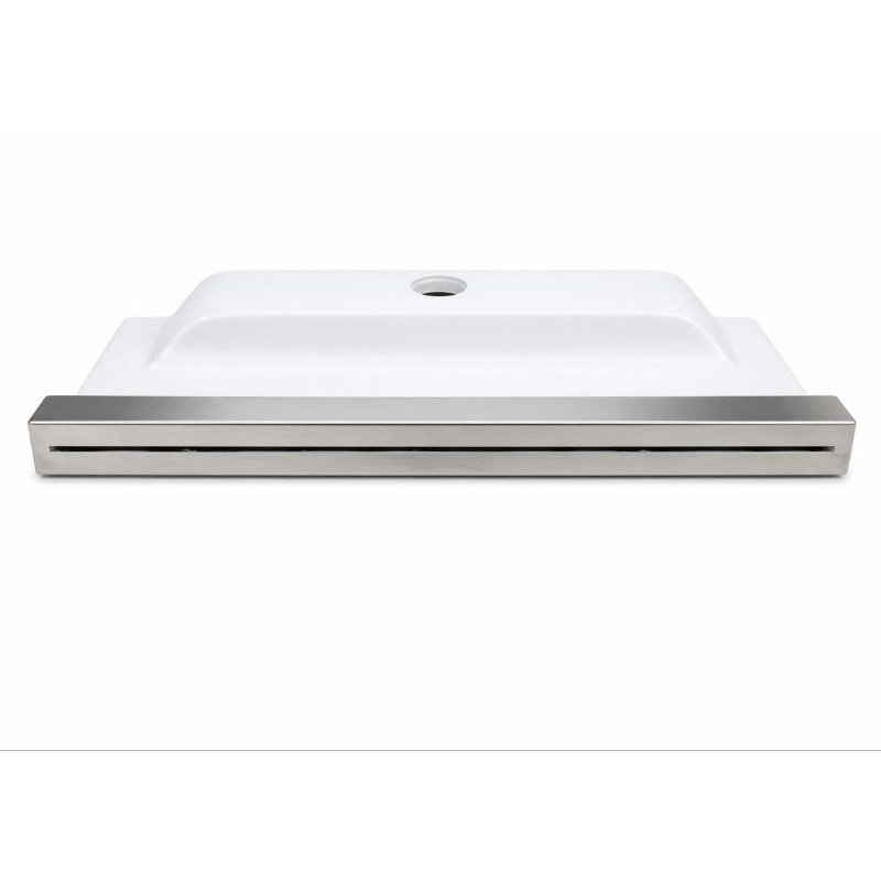 Cascata de Embutir Parede 40cm para Piscina Fibra com Bico/Lâmina em Inox 316 (mais resistente a corrosão) - 40cm