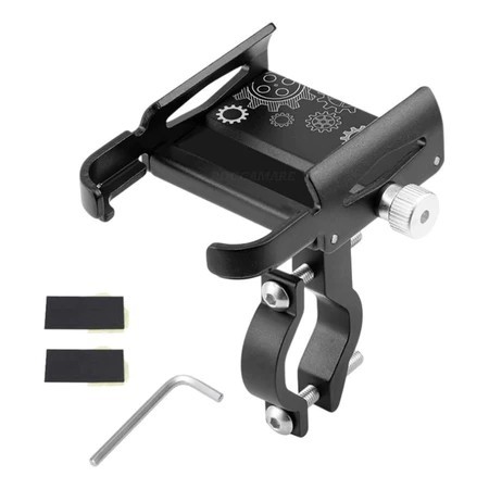 Suporte de Celular para Moto e Bicicleta – Alumínio Reforçado, Rotação 360° e Ajuste Universal - EC9102