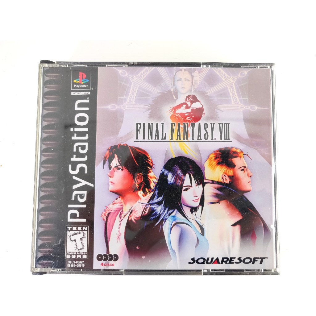 Jogo Original Final Fantasy VIII PS1 - Discos Originais - Case Repro - Sem Manual