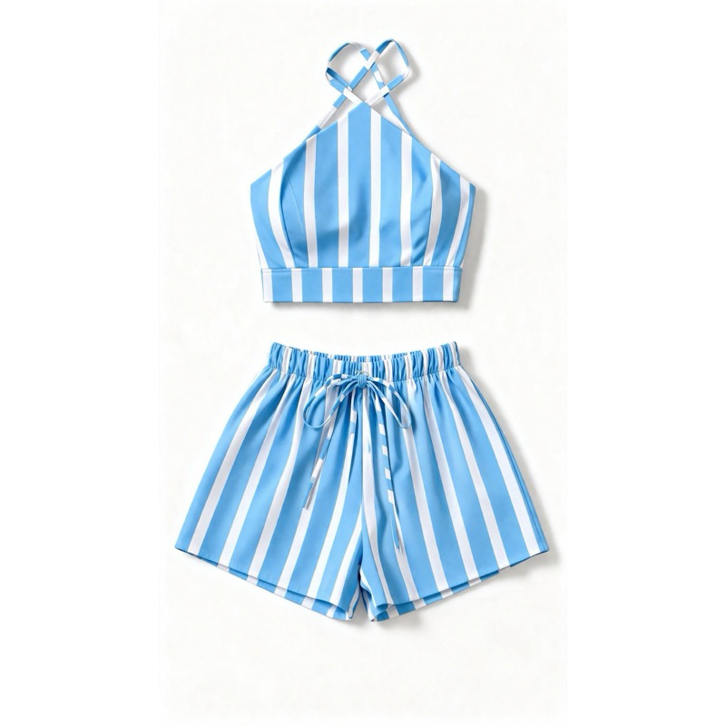 Conjunto Feminino Crepe Leve Verão 2026 – Conjunto Casual Elegante Fresquinho Moda Feminina
