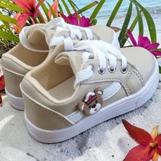 Tênis infantil com detalhes de urso Marinheiro para Meninos Meninas