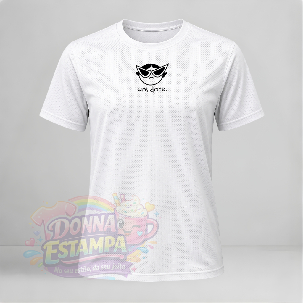 Camiseta Dry Fit Feminina Academia Respirável Fitness Treino Leve Confortável Um Doce
