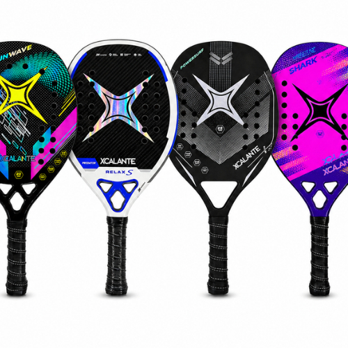 Raquete de Beach Tennis com Capa Overgrip Munhequeira Controle Precisão Potência Alta Durabilidade