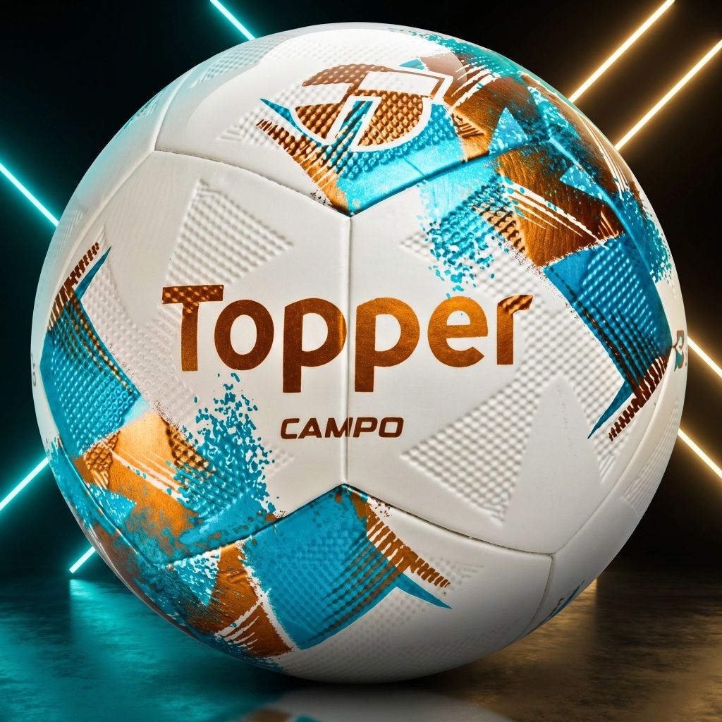 Bola Futebol Topper Campo Original Gramado Real Tamanho Padrão Oficial Profissional Exclusiva Premium