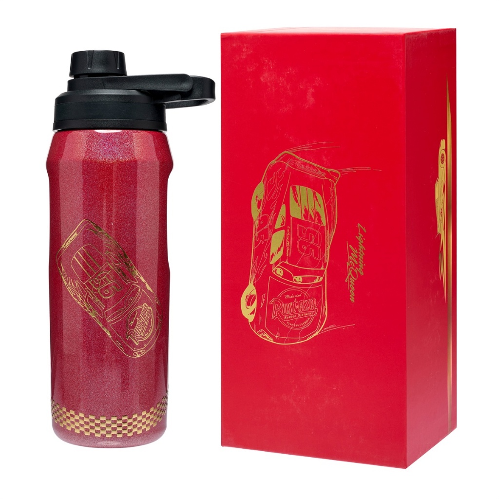 Garrafa Térmica Relâmpago Mcqueen 550 ML Inox Resistente - Bebidas Quentes ou Frias Original Disney