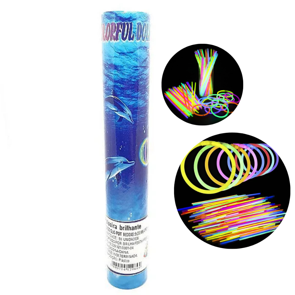 Pulseiras Neon C/50 Unidades Para Festa Carnaval Ano Novo Trend WeiChian