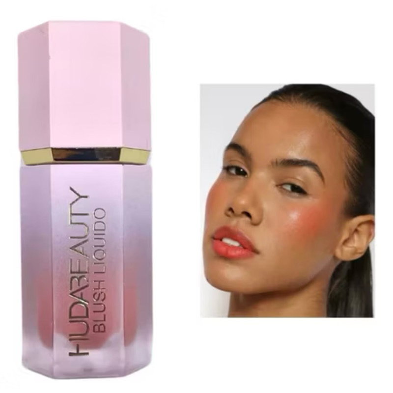 Blush Líquido HudaBeauty 6 Cores Alta Fixação Efeito Natural Longa Duração