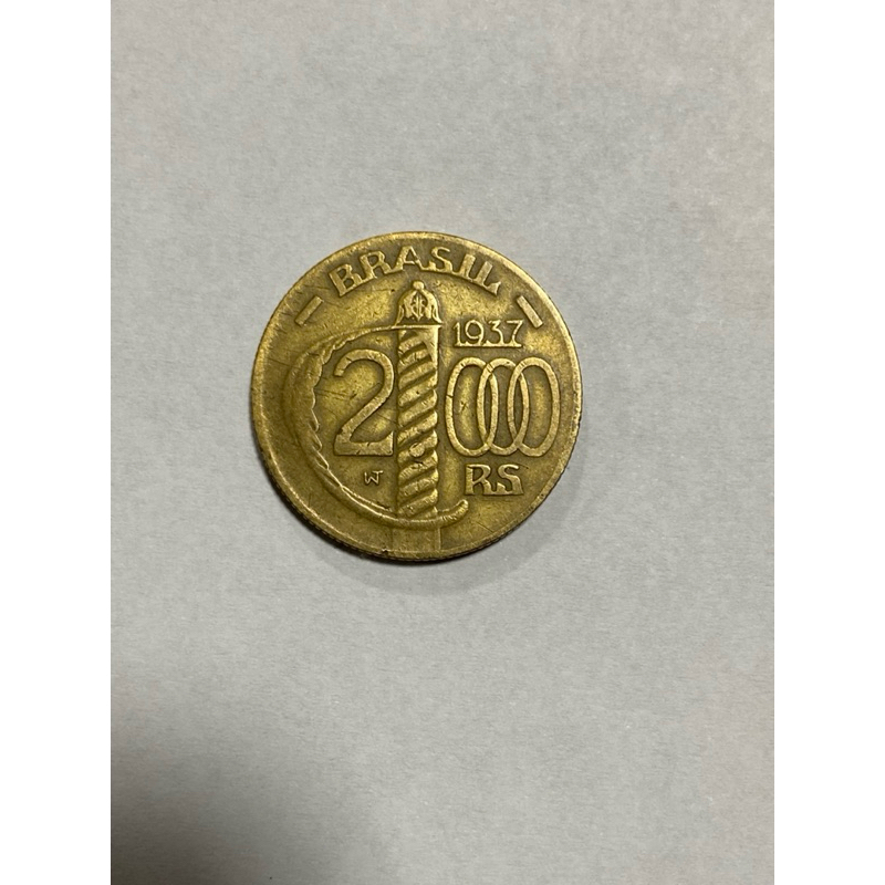 moeda 2000 réis 1937 Duque de Caxias