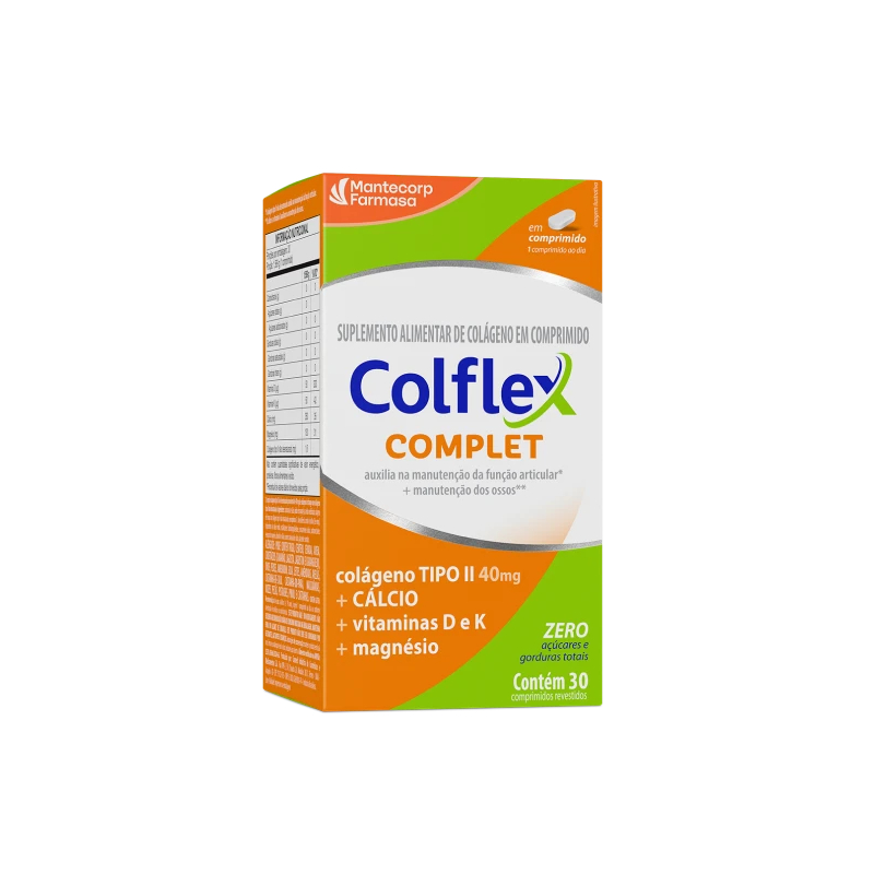 Colflex Complet Colágeno tipo 2 não desnaturado c/60 comprimidos