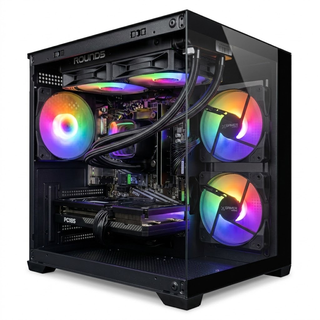 PC GAMER ZYN RYZEN 7 5700X, B550M, 16GB RAM, NVME 1TB, NVIDIA RTX 5060 8GB, GABI