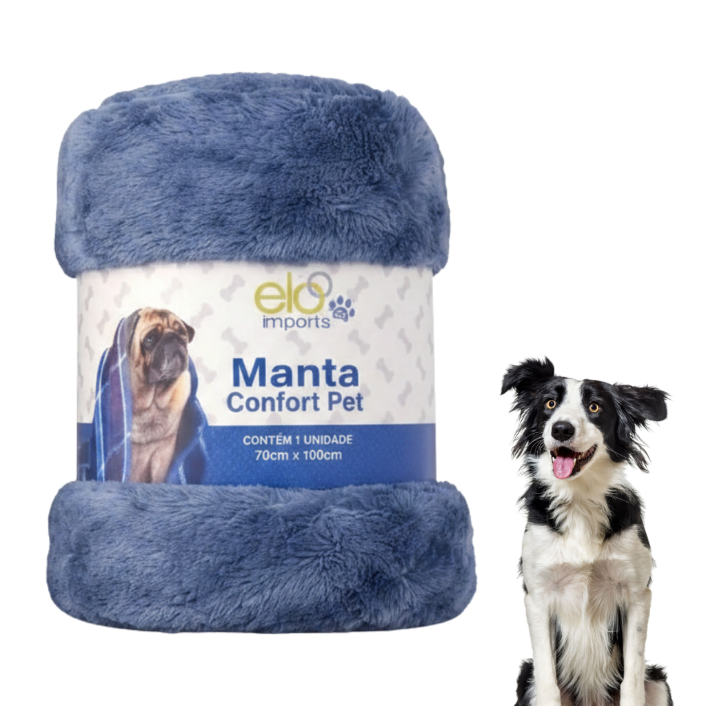 Manta Coberto Macia Pet Confortável Super Premium Para Cães Gatos Pet 70x100cm Macho Adulto Filhote