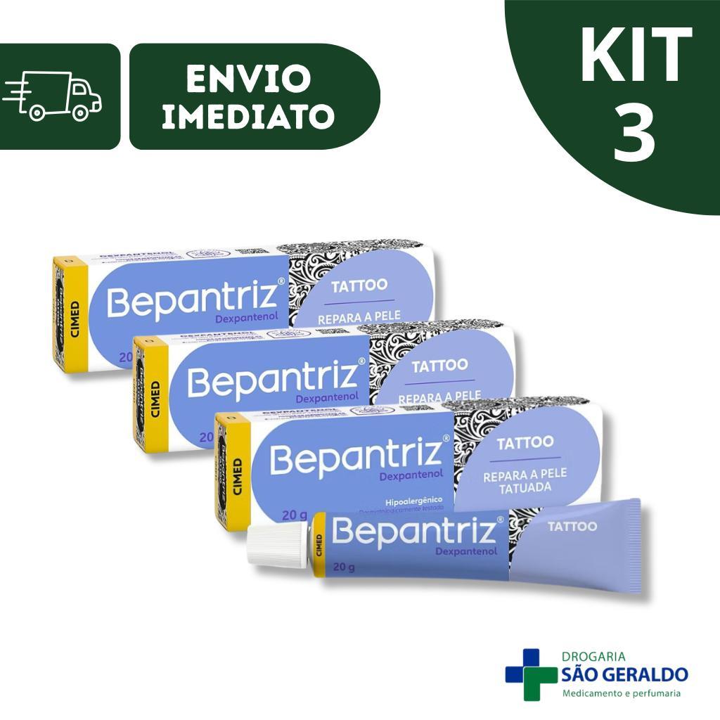 Bepantriz Tattoo Pomada Cicatrizante 20g – Pós-Tatuagem, Hidratante, Reparadora, Alívio de Irritação