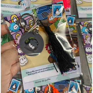 Adote um chaveirinho do puffle! chaveiros fofinhos - Julia Artes