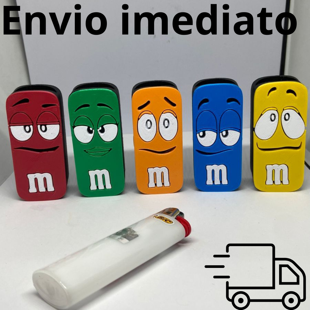 Capinha Divertida para Isqueiro BIC Maxi Estilo M&M’s Colorido – Proteção + Personalidade