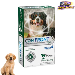 Confront Plus 4,02ml Cães 40 a 60kg Antipulgas e Carrapatos
