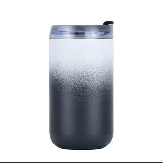 Copo térmico de aço inoxidável, copo de café com efeito degradê, parede dupla e espessura reforçada.