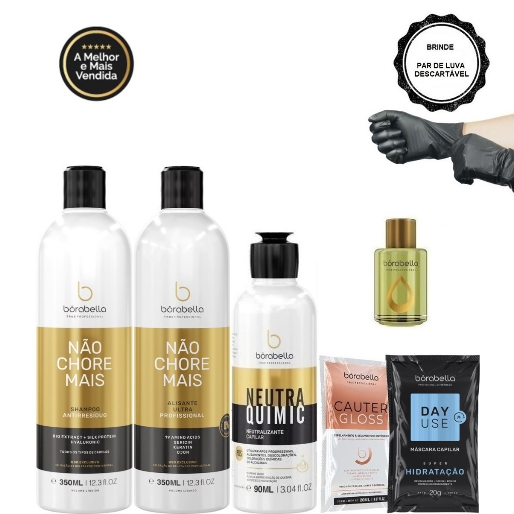 Borabella Kit Não Chore Mais 2x350ml + NeutraQuimic 90ml