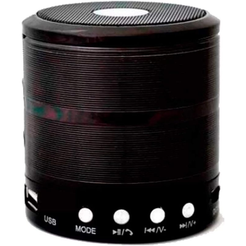 Alto-falante Altomex caixa de som Mini Speaker WS-887 com bluetooth preto 110V/220V