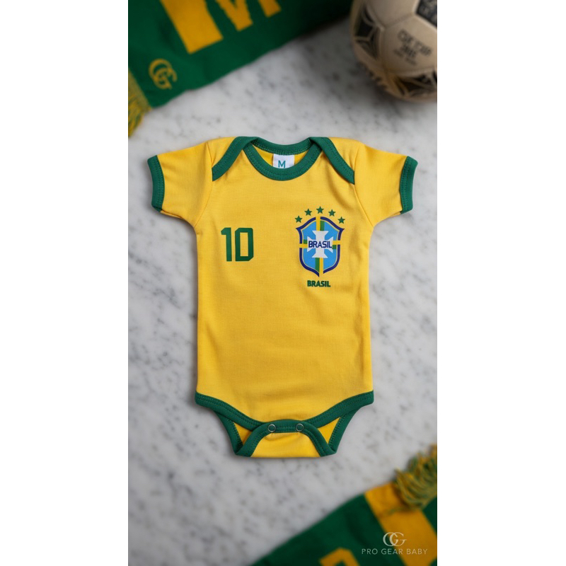 Body Do Brasil Amarelo Copa Do Mundo Bebe Infantil Algodao Seleçao Brasileira
