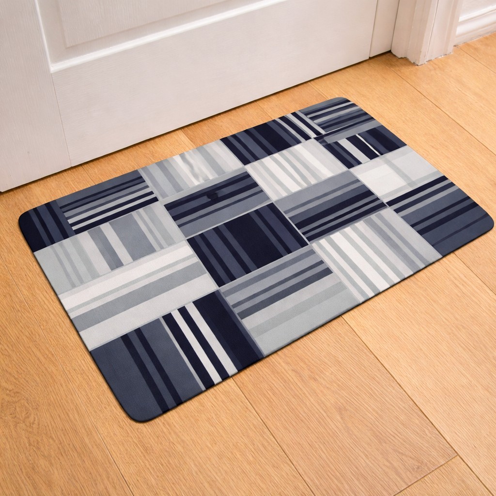 Tapete Jacquard 40x60cm Aveludado Toque Macio Antiderrapante ESTAMPA SORTIDA