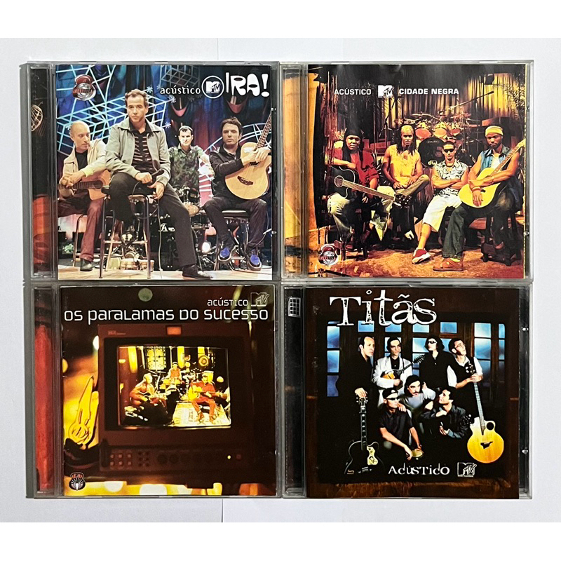 CDS Acústico MTV - Cidade Negra/Ira!/Paralamas/Titãs - 4 CDS Originais