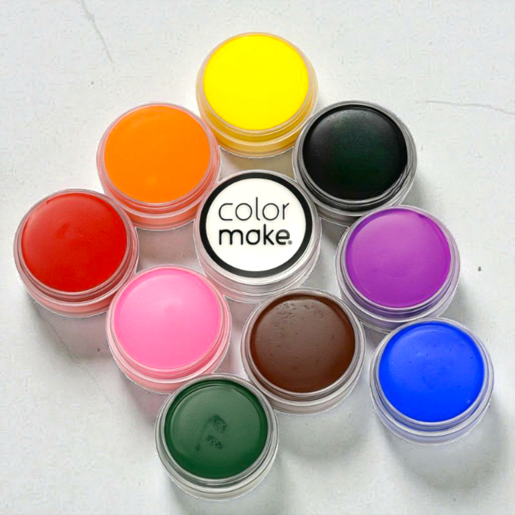 KIt 10 Tinta Facial Cremosa 4g Colormake Maquiagem Artística Festas Carnaval e Eventos