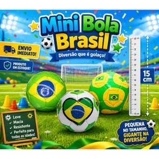 Mini Bola Infantil Couro Sintético  Brasil