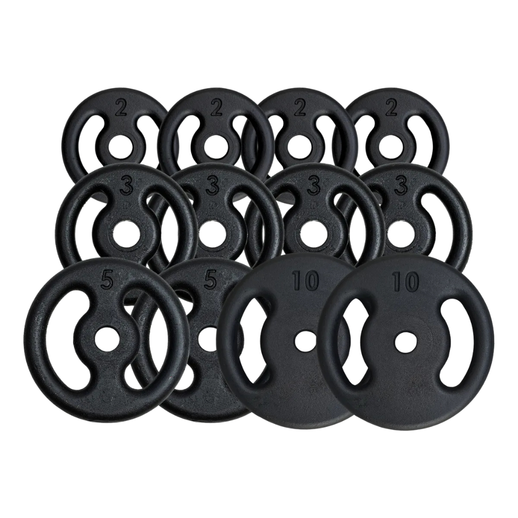 Kit 30kg Anilhas Diversificadas Pintadas Personalizável Furo 31mm Premium Peso Academia Casa Musculação