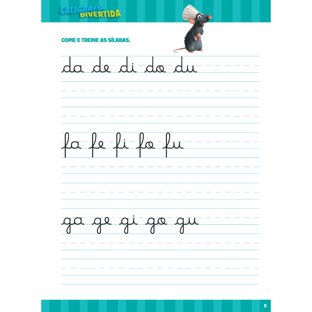 Livro de Atividades Caligrafia Divertida Disney Pixar Sílabas · foto 2
