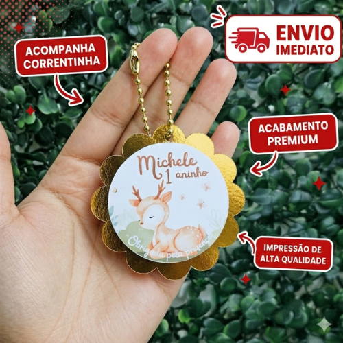 Tag 3d Chaveiro Personalizado Com Nome e Idade Festa Infantil Lembrancinha