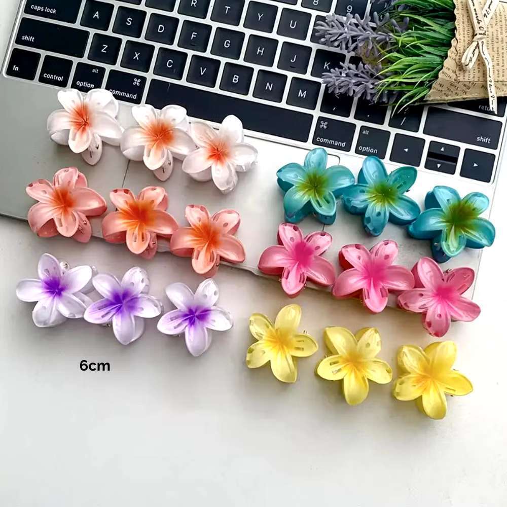 Kit 24/48 peças 6cm Grampos/Piranhas de Cabelo Flor de Feriado de Praia –Barrettes link para atacado