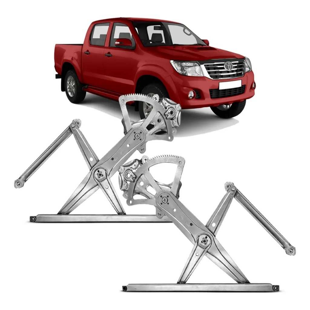 Par Máquina de Vidro Hilux SW4 2005 a 2015 Vidro Elétrico Dianteiro
