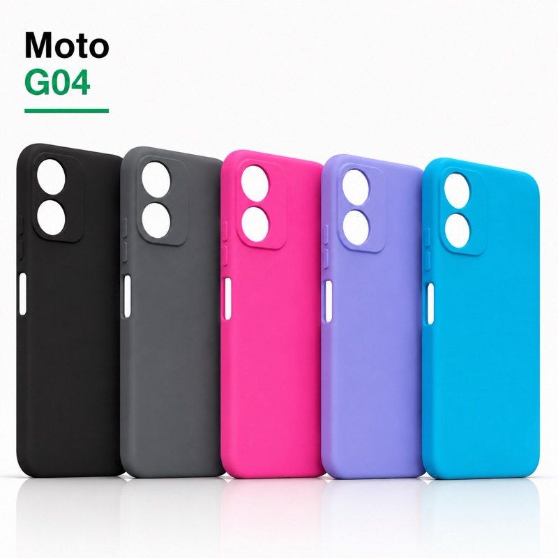 Capa Para Motorola Moto G04 Silicone Aveludada Capinha de Celular