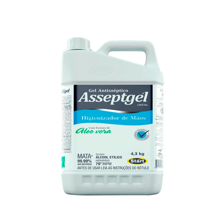 ÁLCOOL GEL 70% ANTISSEPTICO 4,3KG ASSEPTGEL
