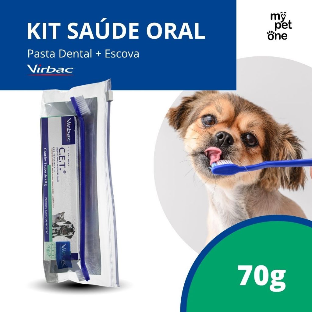 Kit Saúde Oral Virbac - CET Pasta + Escova