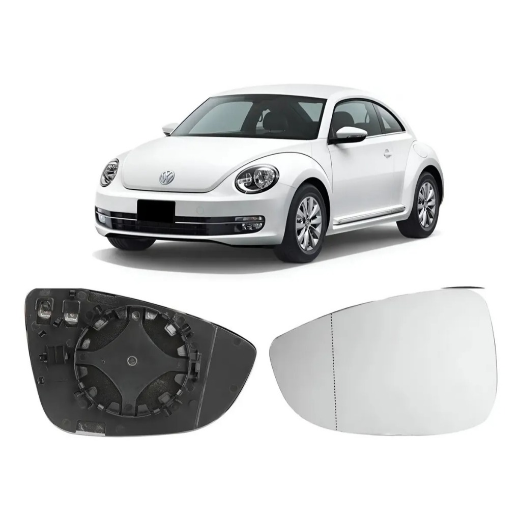 Lente Espelho Retrovisor Fusca 2013 2014 2015 2016 2017 Esquerdo Motorista Novo
