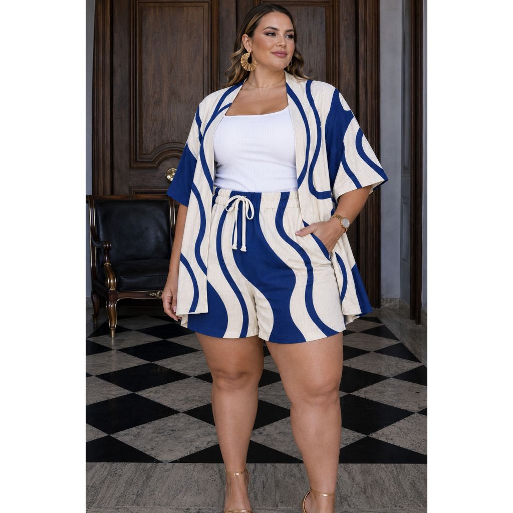 Kimono Feminino Plus Size