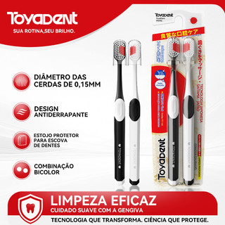 TOYADENT Escova de Dente Edição Love, Cerdas Alemãs Pedex, Design Japonês, Capa Protetora