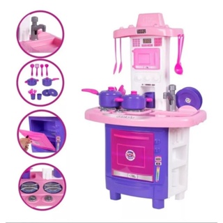 Cozinha Infantil Cozinha Infantil Grande Cozinha de Brinquedos para Menina Kit Cozinha Infantil