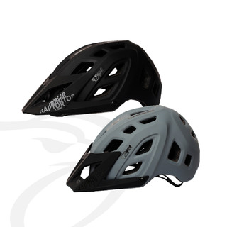 Capacete Ciclismo Bicicleta Enduro Downhill Mtb Bike Jet Adventure Raptor Com Viseira Preto e Cinza