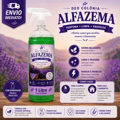 ALFAZEMA DEO COLÔNIA 1 LITRO C/ BORRIFADOR