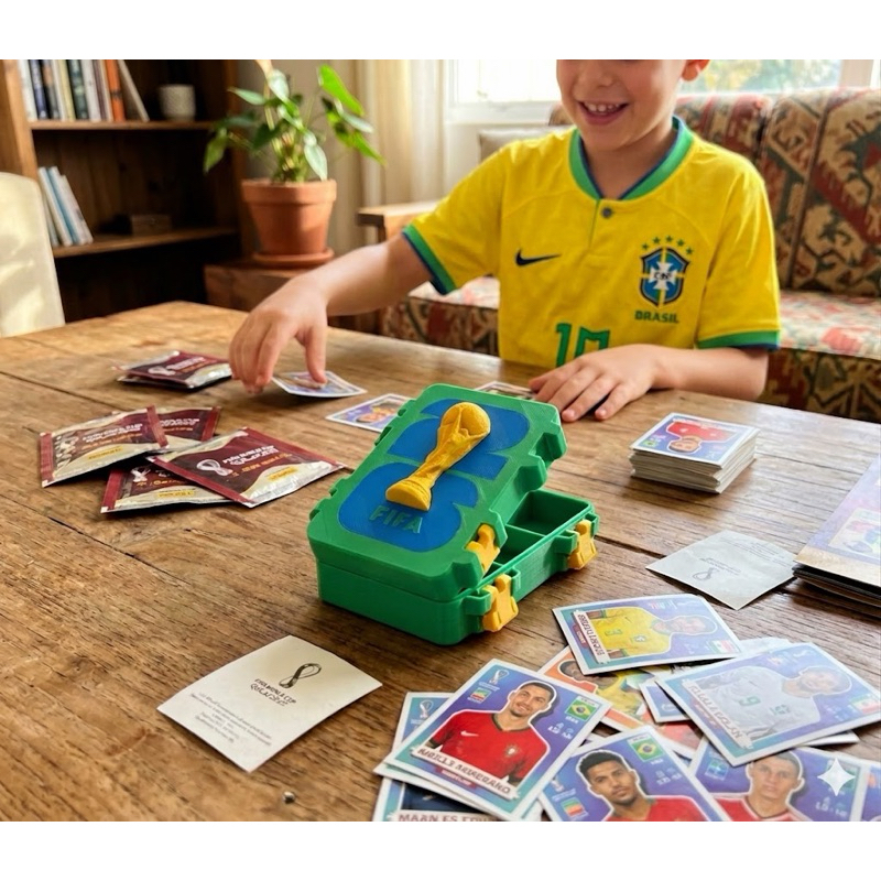 Porta figurinha COPA DO MUNDO 2026| Organizador cards| Caixa figurinhas FIFA| ENVIO NO MESMO DIA