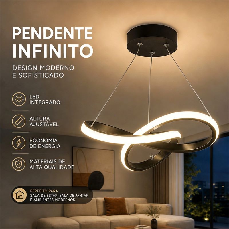 3 Cores em 1 Lustre LED Moderno, Bivolt 110V-220V, para Ambientes Pequenos, Corredor,  Sala de Jantar e Quarto