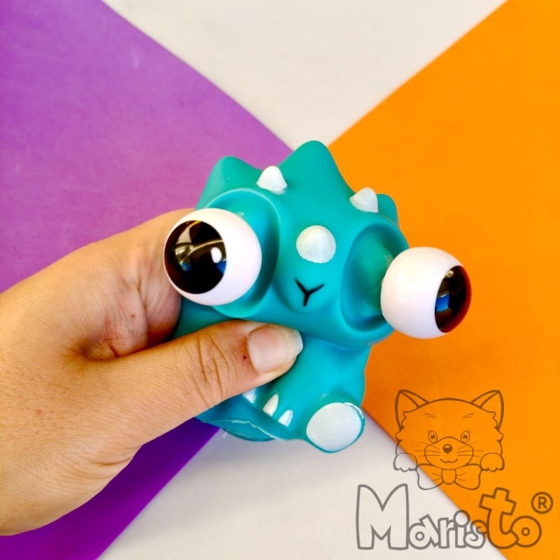 Mini Brinquedo de Apertar Sensorial Squishy Bichinho que Abre os Olhos (Olhos Arregalados Saltados)