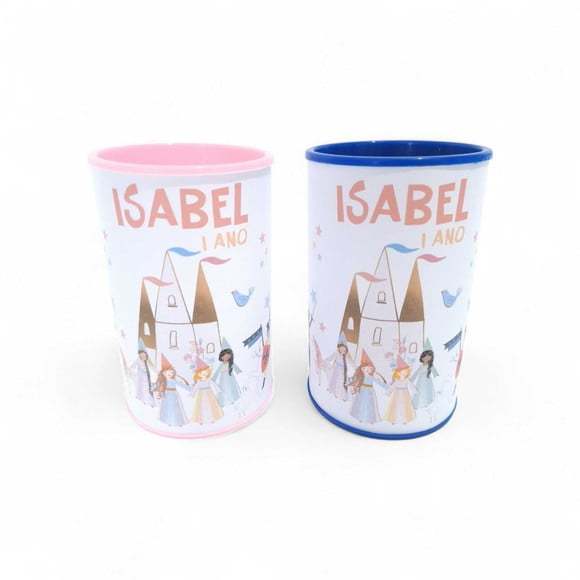 Cofrinho Personalizado Princesas Reino Encantado Meri meri Lembrancinhas Decoração Aniversário