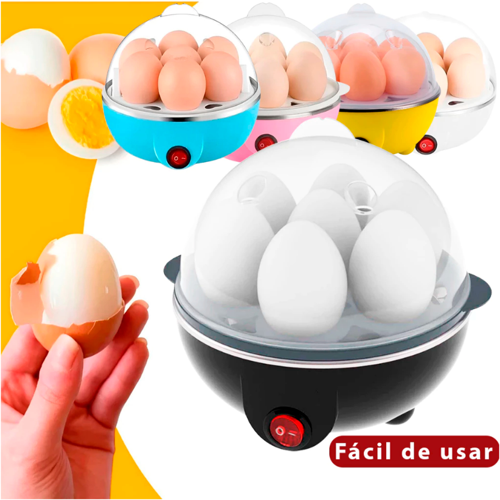 Cozedor De Ovos Elétrico 7 ovos Portátil Cozinha A Vapor 220v Preto Máquina De Cozinhar ovo