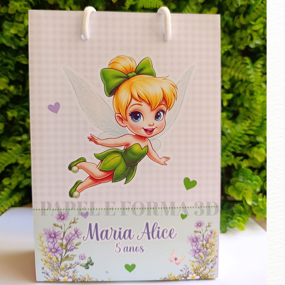 Sacolinhas Surpresa Sininho Tinker Bell / Tamanho M - PEGUE E MONTE / lembrancinha aniversário