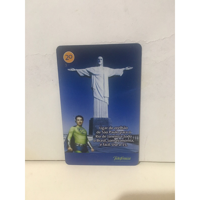 Cartão Telefônico - Cristo redentor Rio de Janeiro