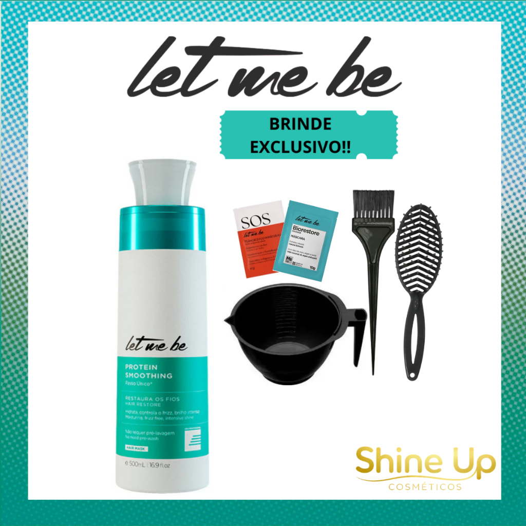 Escova Protein Smoothing Alisante Sem Formol Restaurador Passo Único 500ml Let Me Be Envio Imediato