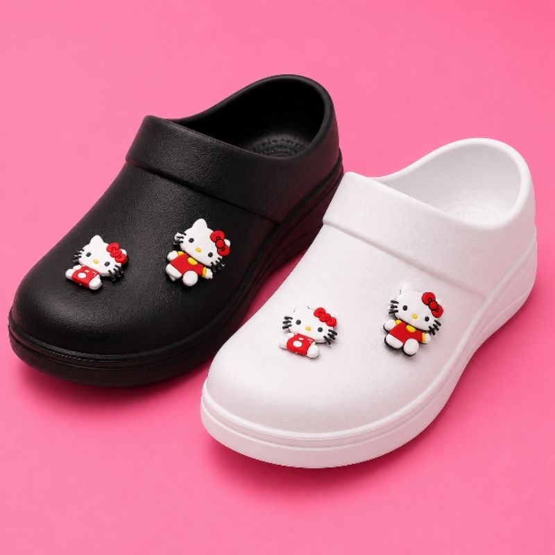 Sapato Fechado EPI Hello kitty EPI PROTEÇÃO Profissional Yvate Eva Leve Confortável (Nr-32 Hello kitty)